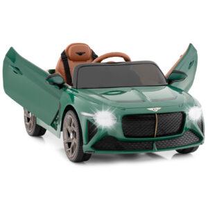 12V Licensed Bentley Bacalar Kids Ride On Car with Scissor Doors and Lights-Green