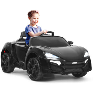 12V Electric Kids Car wth 2.4G Remote Control and Spring Suspension-Black