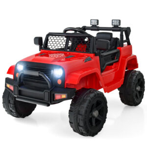 12V Kids Ride on Car with Remote Control and Music-Red