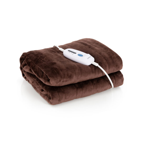 150 x 200 cm Electric Heated Blanket with 4 Heating Levels-Coffee