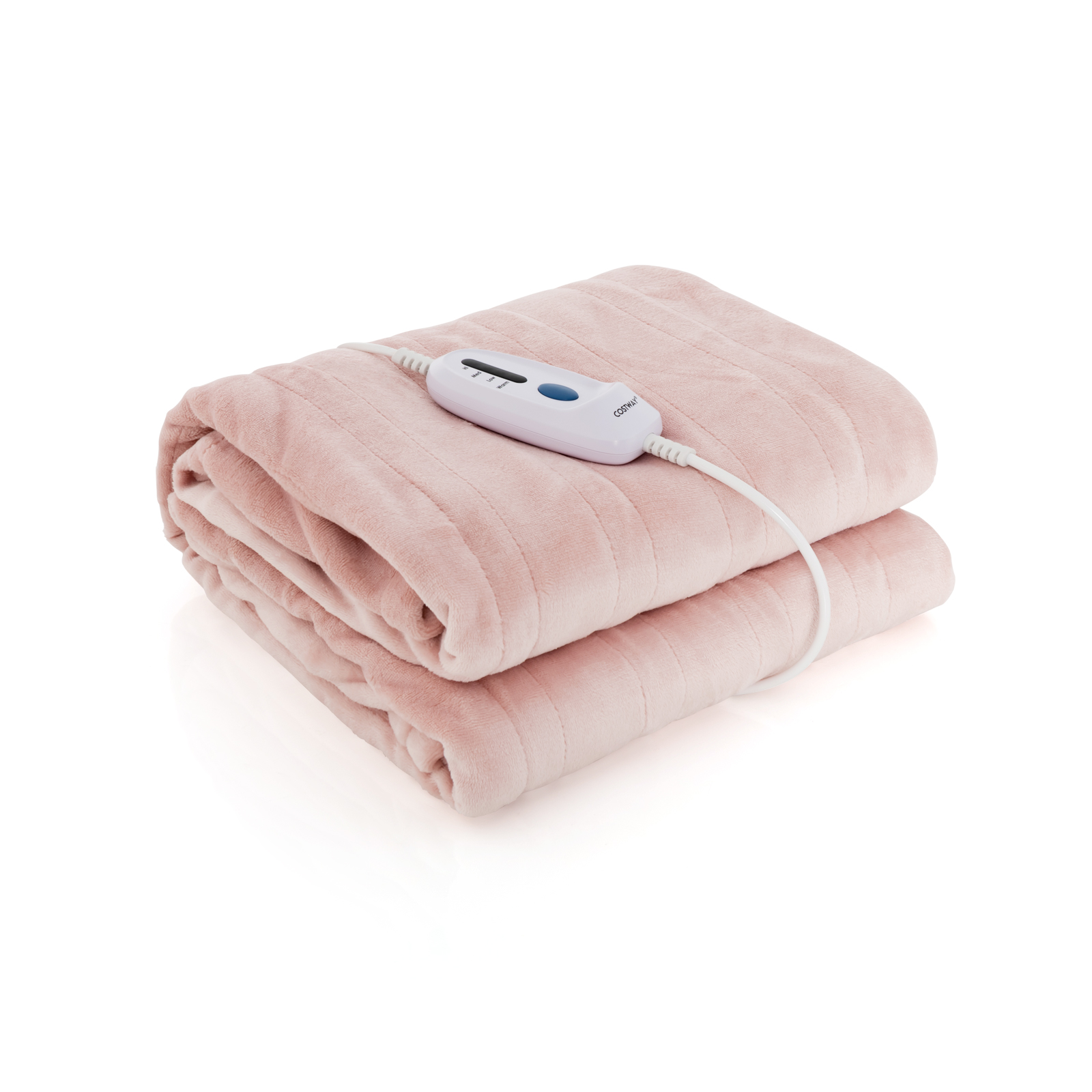 150 x 200 cm Electric Heated Blanket with 4 Heating Levels-Pink