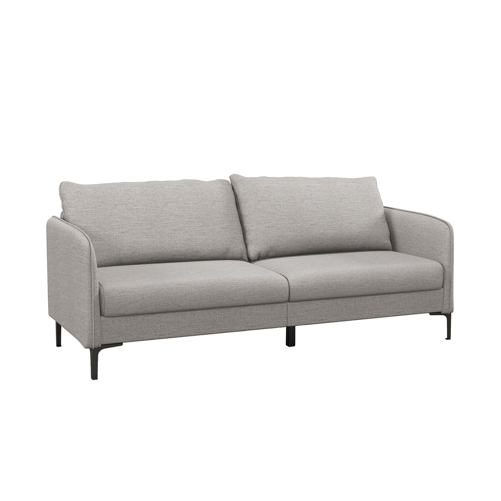 Modern Loveseat 3-Seater Upholstered Sofa with Washable Cushion Covers-Grey