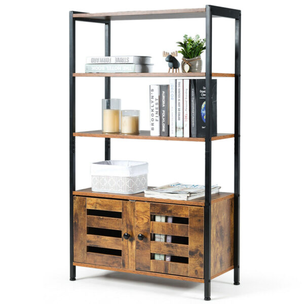 4-Tier Floor-standing Bookshelf  Home Display Stand Shelf