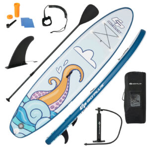 11FT Inflatable Stand Up Paddle Board with Non-Slip Deck