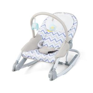 2-In-1 Portable Baby Rocker with Adjustable Backrest and Safety Belt-Grey