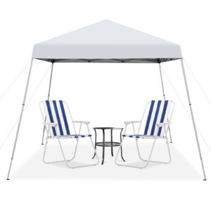 3 x 3M Pop-up Gazebo with Carrying Bag-White