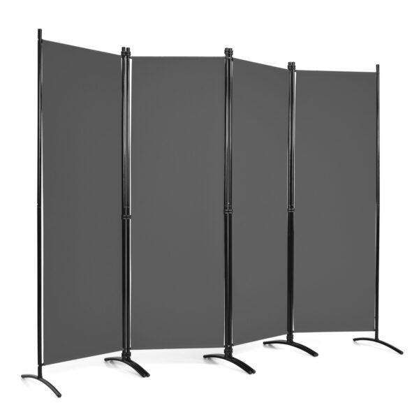 4 Panel Wall Privacy Screen Protector for Home-Grey