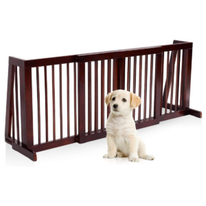 Freestanding Extending Wooden Pet Gate / Children Stair Gate