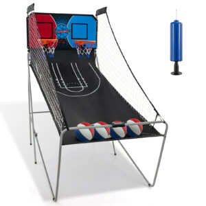 Basketball Arcade Game Indoor for 2 Players-Blue and Red
