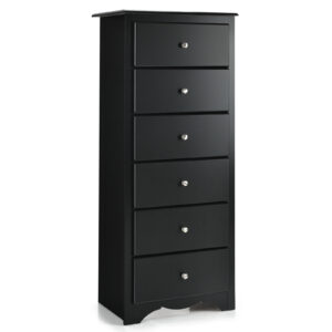 6-Drawer Freestanding Dresser Cabinet-Black