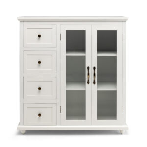 Buffet Sideboard with Glass Doors