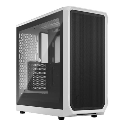 Fractal Design Focus 2 (White TG) Gaming Case w/ Clear Glass Window