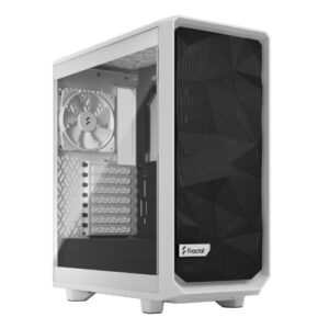 Fractal Design Meshify 2 Compact Lite (White TG) Gaming Case w/ Clear Glass Window
