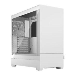 Fractal Design Pop Silent (White TG) Gaming Case w/ Clear Glass Window
