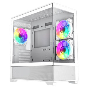 GameMax Vista Micro ATX Gaming Case w/ Glass Side & Front