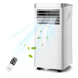 9000BTU Portable Air Conditioner with Remote Control and 24H Timer