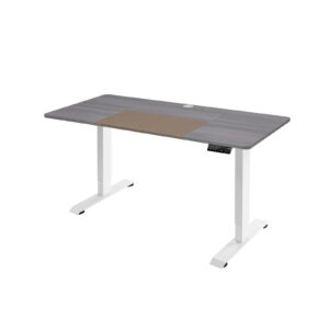 Electric Height Adjustable Standing Desk with Memory Smart Presets and Anti-Collision Function-Grey