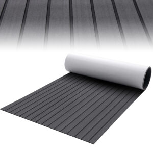 240 x 90 cm Non-Slip Marine Carpeting Mat-Dark Grey