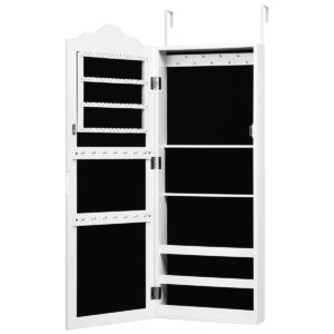 Wall Mounted Jewellery Cabinet with Makeup Storage