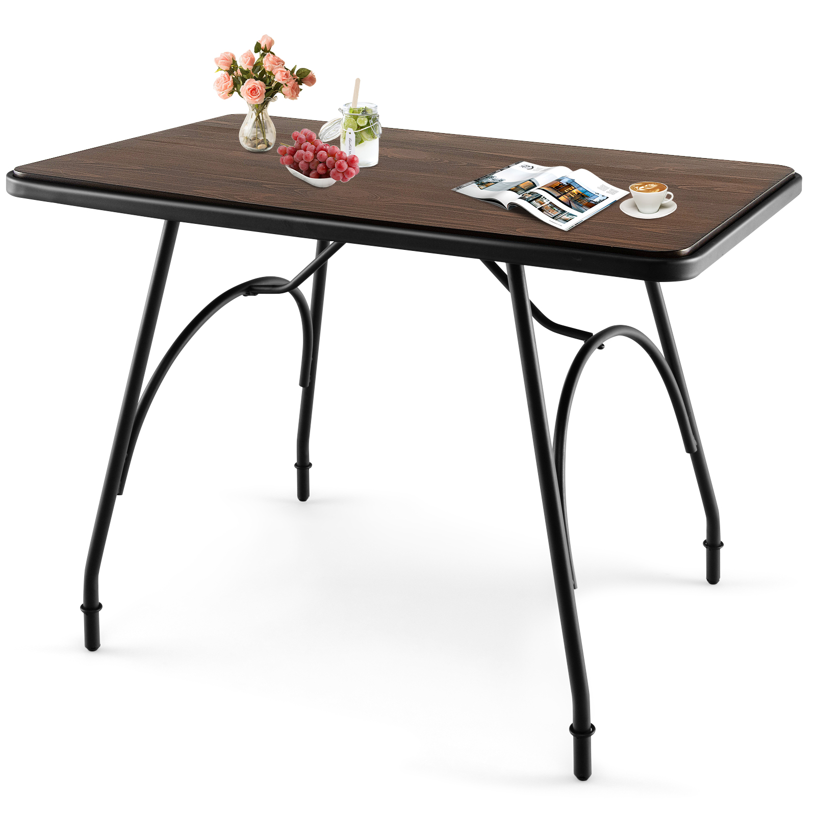 Industrial Style Dining Table with Spacious Tabletop