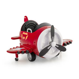 Kids Ride On Electric Airplane Car Toy with Joysticks and Remote Control-Red