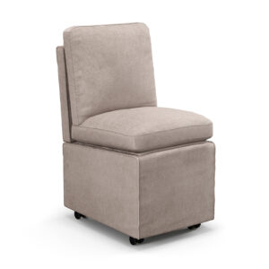 Modern Single Sofa Armless Accent Chair with Storage-Grey