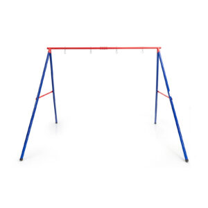 Large Metal Swing Stand with Heavy Duty A-Frame-Red
