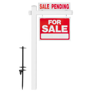 Real Estate Sign Post for Garage Sale Signs (No Sign Included)