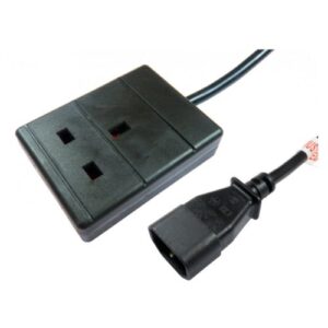 Spire IEC C14 to UK Mains Socket Power Cord
