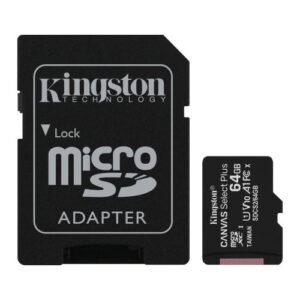 Kingston 64GB Canvas Select Plus Micro SD Card with SD Adapter