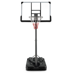 Portable Basketball Hoop with Metal Frame for Teenagers and Adults-Black
