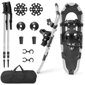 4-in-1 Lightweight Terrain Snowshoes for Adults Youth Kids-21 Inches: 53 cm x 21 cm