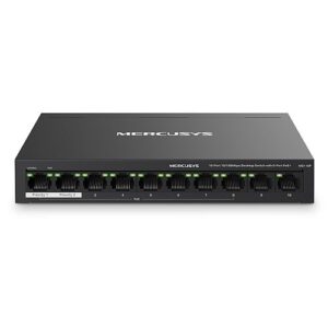 Mercusys (MS110P) 10-Port 10/100Mbps Desktop Switch with 8-Port PoE+