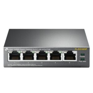 TP-LINK  (TL-SG1005P) 5-Port Gigabit Unmanaged Desktop Switch