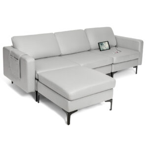 Modular L-shaped Sofa with Chaise
