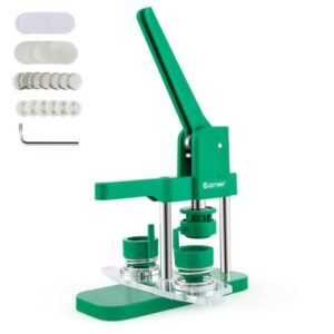 25 mm Button Maker Machine with 1000 Pieces Button Parts-Green