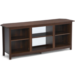 TV Stand for TVs up to 65 Inches with 6 Open Shelves-Coffee