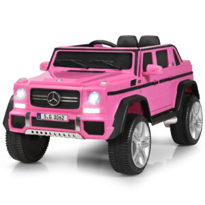 12V Electric Kids Ride On Car with 2 Motors and Remote Control-Pink