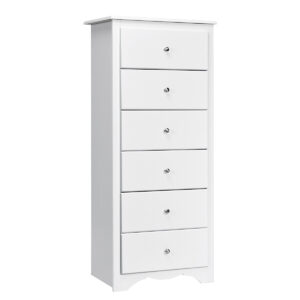 6-Drawer Freestanding Dresser Cabinet-White