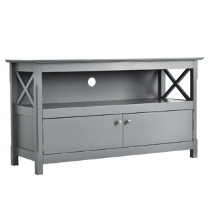 Wooden TV Stand for TVs up to 50 Inches-Grey