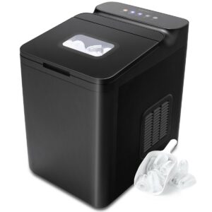 15KG/24H Countertop Ice Making Machine with Auto Clean-Black