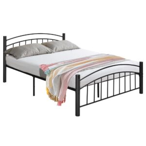 Metal Bed Frame Platform Bed with Headboard for Bedroom-Queen size