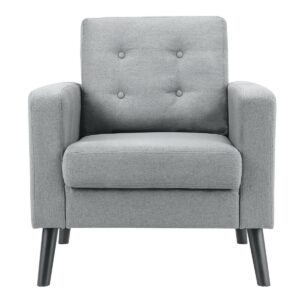 Modern Upholstered Accent Sofa Chair for Living Room-Grey