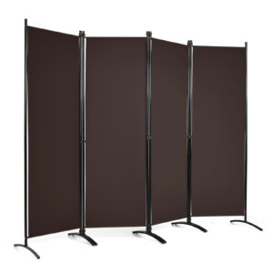4 Panel Wall Privacy Screen Protector for Home-Coffee