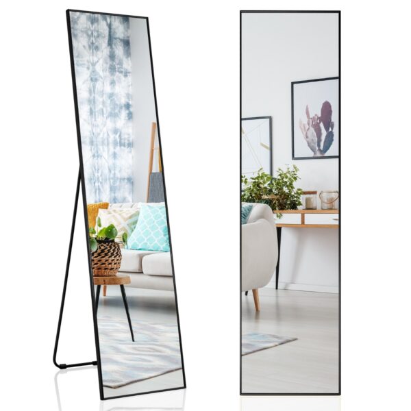 160 x 40cm Full Length Mirror with Shatter-proof Glass-Black