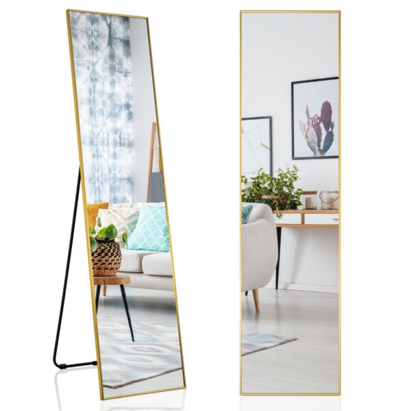 160 x 40cm Full Length Mirror with Shatter-proof Glass-Golden