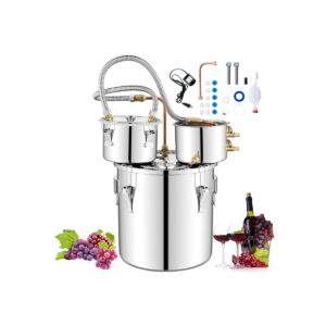 5 Gallon Stainless Steel Water Alcohol Distiller with Build-in Thermometer