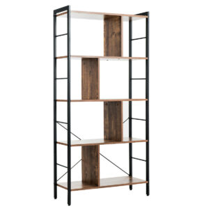 5-Tiers Freestanding Display Bookshelf for Home Office