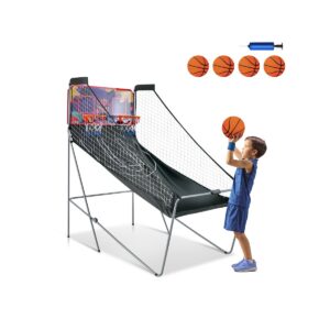 Foldable Basketball Arcade Game-Purple