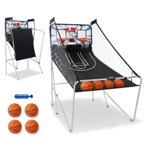 Foldable Basketball Arcade Game-White